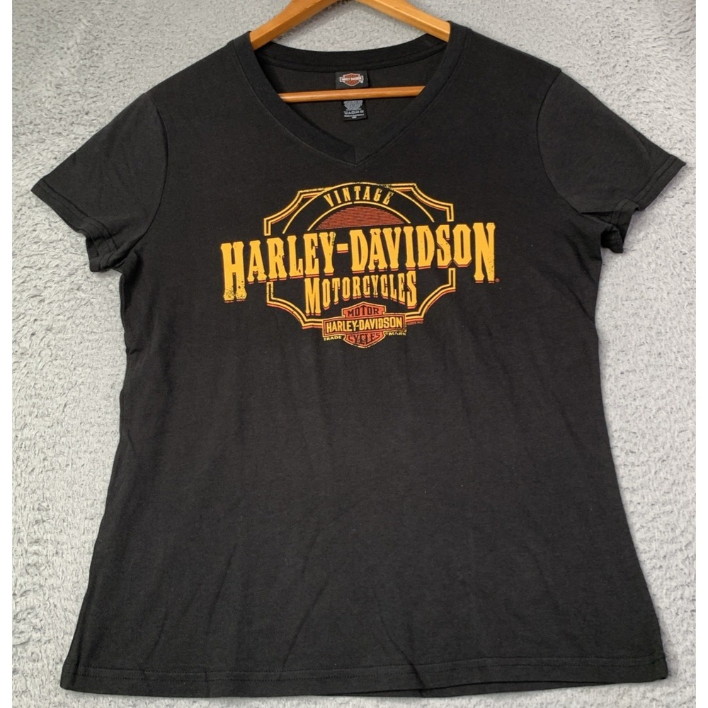 New Harley Davidson T-Shirt Womens Small Black Short Sleeve Harley Davidson NWOT